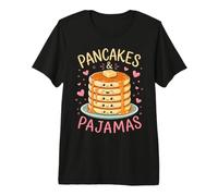 Pancakes and Pajamas Cute Kawaii Pancake Breakfast Premium T-Shirt