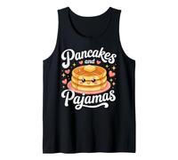 Pancakes and Pajamas Funny Kawaii Pancake Breakfast Lover Tank Top