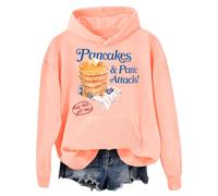 Pancakes And Panic Attacks Hoodie, Pancakes And Panic Attacks, Pancakes Hoodie, Unisex Hoodie Orange