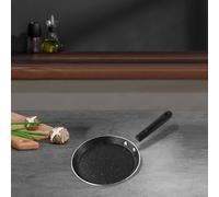 Pancakes Made Easy 18cm Non Marble Coated Crepe Pan with Comfortable Grip Handle (Black)