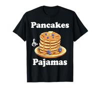 Pancakes & Pajamas Food Sweet Waffle Breakfast Sleepover T-Shirt