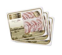 Pancetta Arrotolata Salumi Pasini® | La Tradizione | Rolled Bacon | Traditional Sliced | 3 Trays | 100 gr Each | Delicate Taste