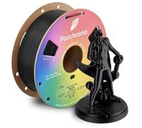 Panchroma PLA Black 3D Printer Filament, 1.75mm, 1kg Spool, Easy to Print, High Speed Printing, Tangle Free, AMS Compatible, Perfect for Toys, Decor, Miniatures, Models & Cosplay