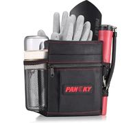PANCKY Metal Detecting Finds Waist Pouch, Portable Multifunctional Bag, Finds Accessory Black