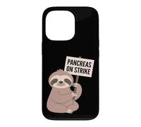 Pancreas On Strike Funny Sloth Diabetes Awareness Case for iPhone 13 Pro