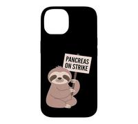 Pancreas On Strike Funny Sloth Diabetes Awareness Case for iPhone 14