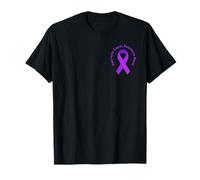 Pancreatic Cancer Awareness Fight Support Purple Ribbon T-Shirt