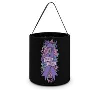 Pancreatic Cancer Awareness Large Easter Basket Candy Bags Canva Tote Bag Portable Hallowee Bucket