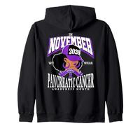 Pancreatic Cancer Awareness Month 2026 November Purple Zip Hoodie