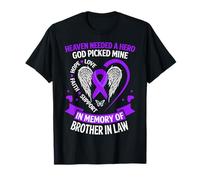 Pancreatic Cancer in Memory of Brother in Law Awareness T-Shirt