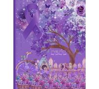 Pancreatic Cancer Journal - Purple Ribbon Support Journal for Fighters, Survivors & Caregivers: 150 Lined Pages, Cream Paper, 7.5" x 9.25", Glossy Paperback