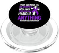 Pancreatic Cancer Warrior PopSockets PopGrip for MagSafe