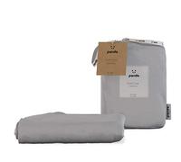 Panda 100% Bamboo Duvet Cover Quiet Grey - Single, Silver