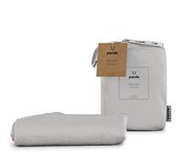 Panda® 100% Bamboo Organic EU Single Fitted Sheet, Pure White | Soft, Breathable, Antibacterial, Hypoallergenic | Luxury High Thread Count | Extra Deep Fitted Skirt | Moisture-Wicking | Easy Wash