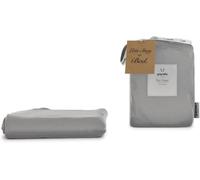 Panda® 100% Bamboo Organic UK Single Flat Sheet, Quiet Grey | Soft & Breathable | Luxury High Thread Count Top Sheet | Antibacterial & Hypoallergenic | Moisture-Wicking | Easy Wash