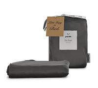 Panda® 100% Bamboo Organic UK Single Flat Sheet, Urban Grey | Soft & Breathable | Luxury High Thread Count Top Sheet | Antibacterial & Hypoallergenic | Moisture-Wicking | Easy Wash