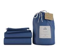 Panda® 100% Bamboo UK Single Complete Bedding Set, Deep Sea Navy | Duvet Cover, Fitted Sheet, Pillow Case | Soft, Breathable, Hypoallergenic | Luxury High Thread Count | Moisture-Wicking
