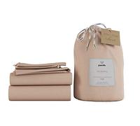 Panda® 100% Bamboo UK Single Complete Bedding Set, Vintage Pink | Duvet Cover, Fitted Sheet, Pillow Case | Soft, Breathable, Hypoallergenic | Luxury High Thread Count | Moisture-Wicking