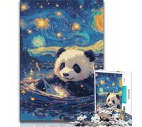 Panda 1000 Pieces Jigsaw Puzzles For Teens And Adults,Challenging Game Gifts for Is Ideal As A Gift for The Whole Family 50x75cm