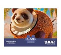 Panda 1000 Pieces Premium Jigsaw Animal for Adults Gifts Cool Collage Effect, Fun Details, Educational, Challenging Puzzle Games 70x50cm/1000pcs