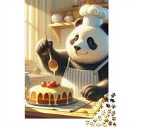 Panda 1000 Pieces Sturdy Paper Puzzle Parent-Child Interactive Game Home Leisure Unique Artwork 70x50cm/1000pcs