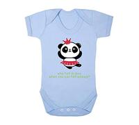 Panda 2 Why Fall in Love When You Can Fall Asleep Baby Grow Vest, 3-6 Months, Pastel Blue