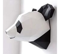 Panda 3D paper model origami paper animal sculpture, papercraft kit