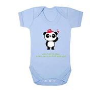 Panda 5 Why Fall in Love When You Can Fall Asleep Baby Grow Vest, 3-6 Months, Pastel Blue