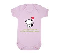 Panda 6 Always Be Yourself Unless You Can Be A Baby Grow Vest, 6-12 Months, Pastel Pink