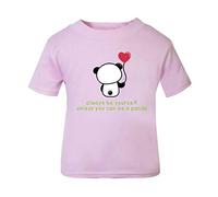 Panda 6 Always Be Yourself Unless You Can Be A Short Sleeve Cotton Toddler t Shirt, 1-2 Years, Pastel Pink