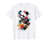 Panda Abstract Drawing Animal Colorful Painting Art Panda T-Shirt