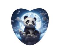 Panda Admiring The Moon Car Air Freshener Decorative Hanging Aromatherapy Tablets for Car Trucks Love form