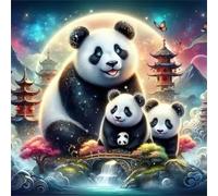 Panda Ancient Architecture 60 Piece Jigsaw Puzzles for Adults, Colourful, Fun, Challenging and Brainteasing Adults jigsaw puzzles 60 Pieces, Beautiful Decoration Puzzle