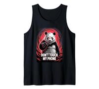 Panda Angry Don't Touch My Phone Tank Top