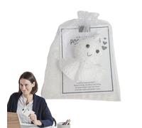 Panda Animal Crochet, Crochet Panda,Panda Animal Toys | Adorable Handmade Crochet Panda Bear with Greeting Card and Organza Bag for Thanksgiving,