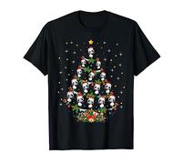 Panda Animal Lover Xmas Gift Panda Christmas Tree T-Shirt