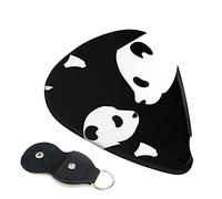 Panda Animal Print Guitar Picks Includes Thin,Medium, Heavy, Classical Triangle Picks, For Guitar Bass Ukulele (6 -Pack)