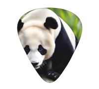 Panda Animal Wzywhj Prints Abs Guitar Picks 12 Piece, Easy Grip Uke Picks For Your Bass, Ukulele, Acoustic Or Electric Guitar