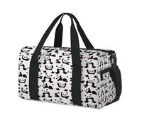 Panda Animals Bear Sport Duffel Bags for Kids Girls Boys Women Men Cute Panda Overnight Weekender Travel Bag Tote Carry Gym Casual Duffel Bags