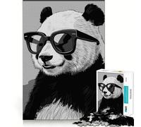 Panda Animals Hard Jigsaw Puzzle for Adults 1000 Pieces Smart Game Home Enjoy Image Assembly Festive Gift (38x26cm)