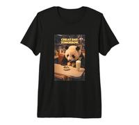 Panda Anticipating Tomorrow's Treat Diner Humor Premium T-Shirt