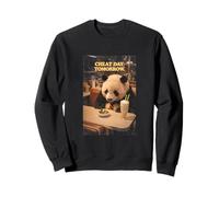 Panda Anticipating Tomorrow's Treat Diner Humor Sweatshirt