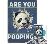 Panda Are You Pooping Colourful Jigsaw Puzzle for Adults, 300 PCS
