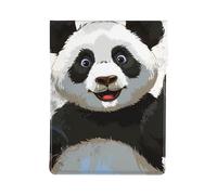 Panda art Printed Laptop Sleeve Bag 13-Inch - Leather Laptop Sleeve Case Shockproof Protective Computer Cover Bag