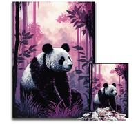 Panda Art Style 1000Piece Jigsaw Puzzle Puzzles for Adults for MotherS Day Birthdays Christmas 1000 PCS(75x50cm)