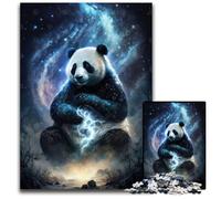 Panda Art Style Jigsaw Puzzle 1000 Pieces Paper Puzzles Perfect for Family Fun on Christmas Thanksgiving Birthdays Easter 1000 PCS(38x26cm)