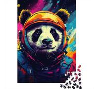 Panda Astronaut Space Art Puzzle 1000 Pieces, Animal Themed Jigsaw Puzzle, Gift for Adults And Teens, 70x50cm/1000pcs