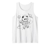 Panda Astronaut Space Explorer Cosmic Adventure Tank Top