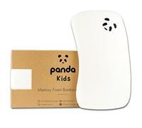 Panda® Baby Memory Foam Bamboo Pillow with Bamboo Cover, Age 12 Months+ | Medium-Firm, Comfy & Soft | Orthopaedic Head, Spine & Neck Support | Hypoallergenic | 45 x 25 x 3 cm