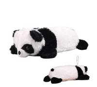 Panda Bag Organizer, Pencil Holder With Zipper | Plush Panda Bag Holder | Pencil Case With Cartoon Panda Pattern For Students, Soft Bags For Pens, Dir, Single Attribute, Se référer au descriptif